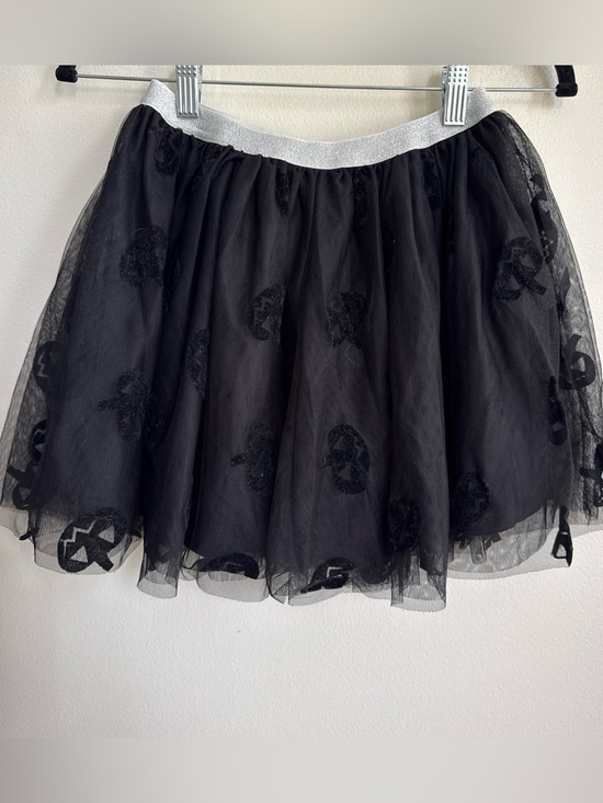 Disney Other - Disney Black Tulle Jack o lantern Skirt with Silver Glitter Waistband